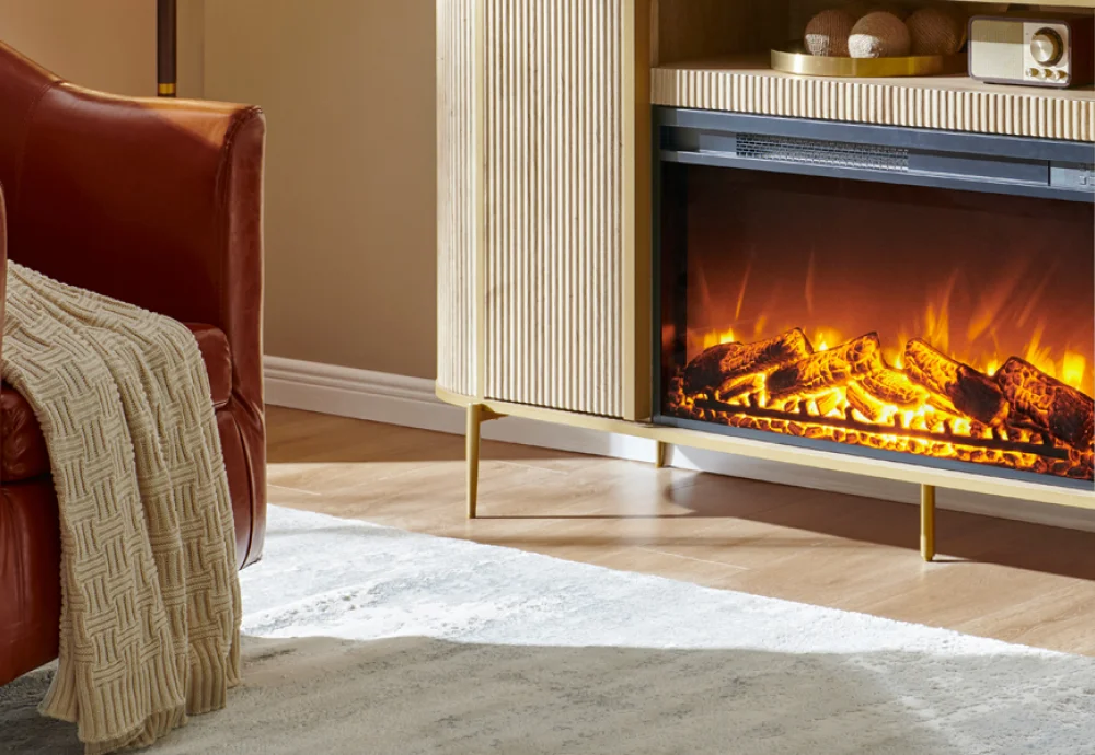 modern electric fireplace tv stand